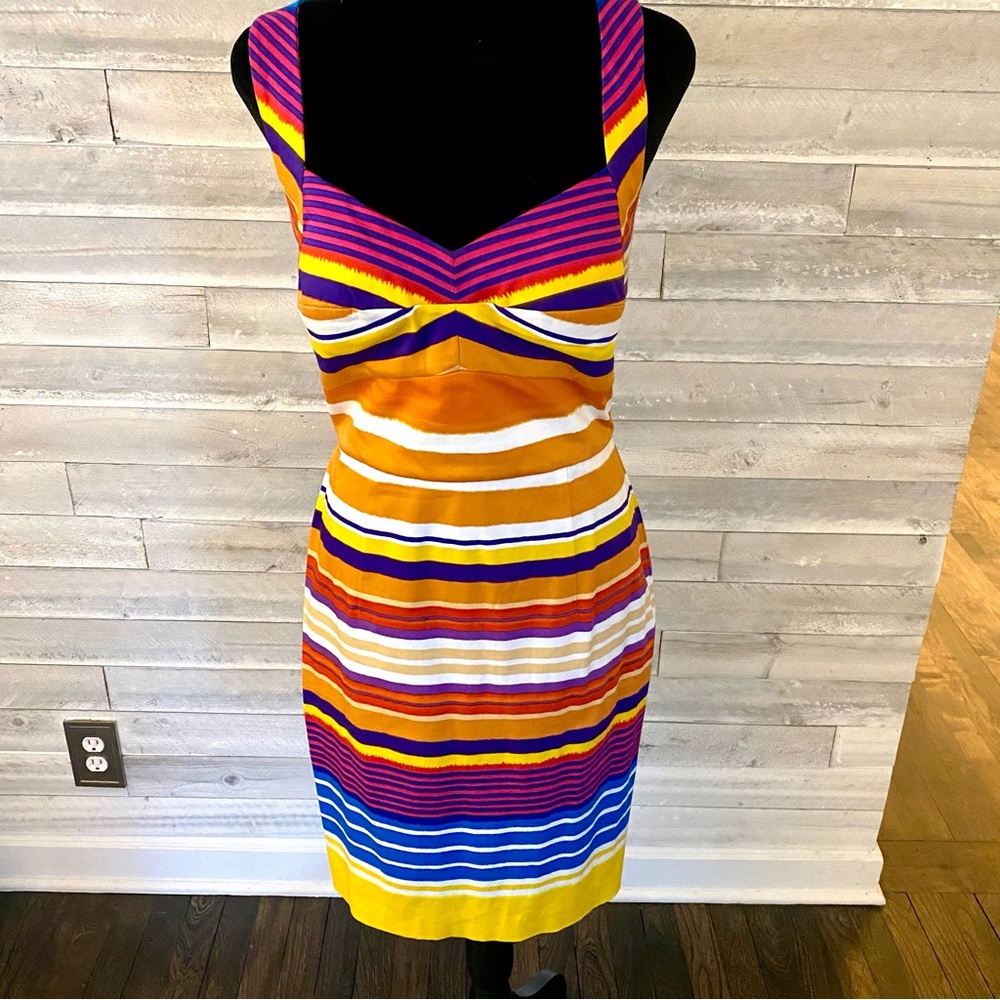 Calvin Klein Tropical fitted dress
